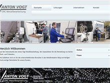 Tablet Screenshot of antonvogt.de